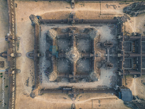 Angkor Wat aerial view (Cambodia) 