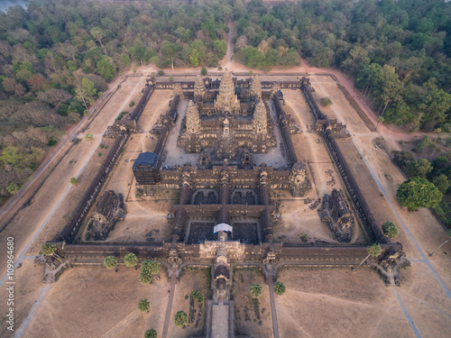 Angkor Wat aerial view (Cambodia) 