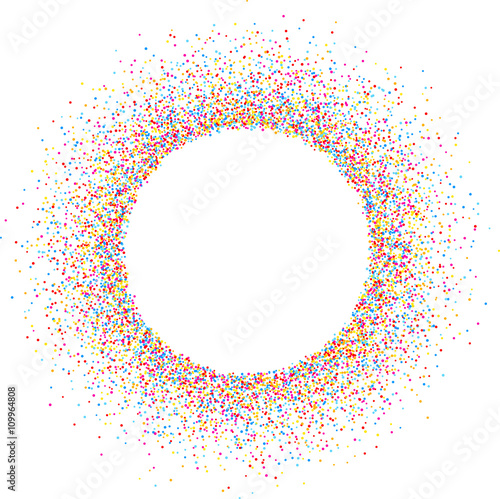 Foto Round background with drops.