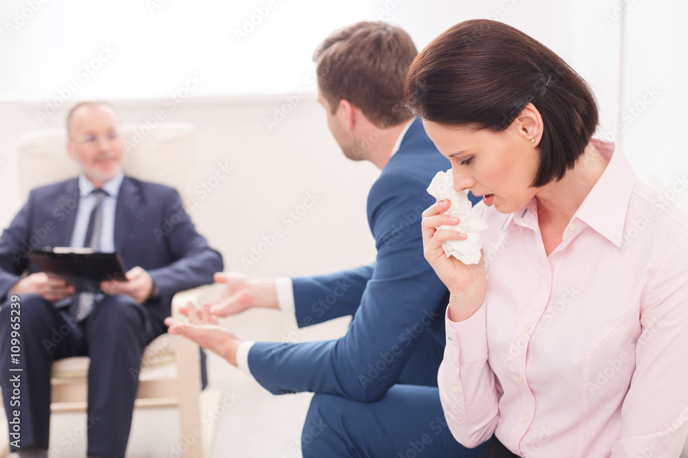 Husband and wife have problems in their marriage Husband and wife have problems in their marriage