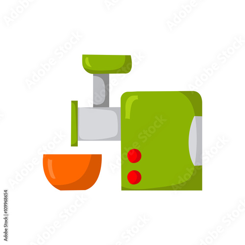 Vector cartoon kitchen meat grinder
