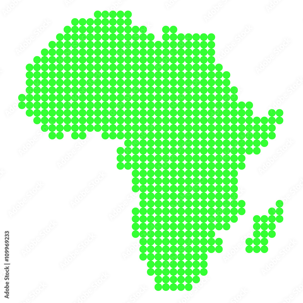 Dot map Africa