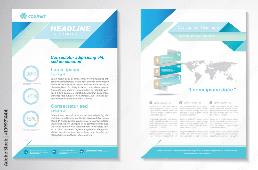 Vector Brochure Flyer design Layout template, size A4, Front page and back page, infographics. Easy to use and edit. Vector Brochure Flyer design Layout template, size A4, Front page and back page, infographics. Easy to use and edit.