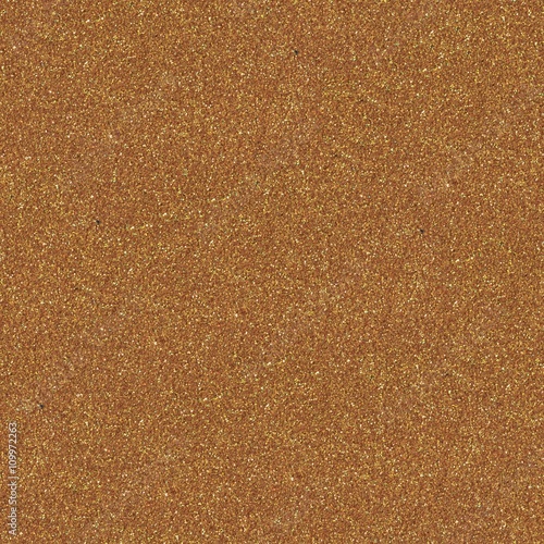 Gold glitter background. Low contrast photo. Seamless square texure.