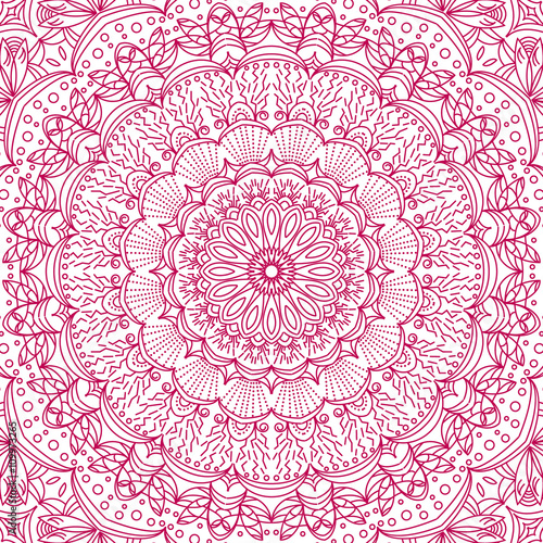 Vector Mandala coloring page