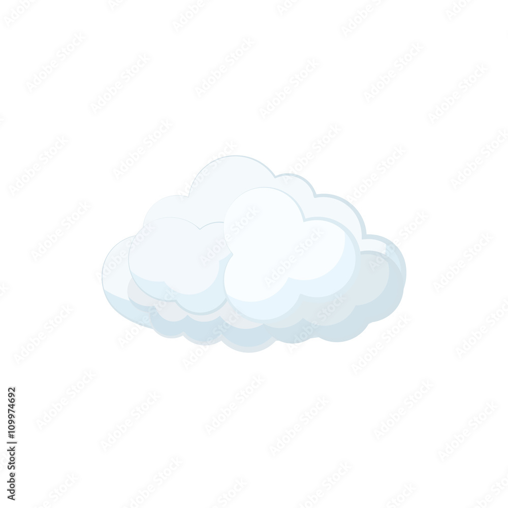 Cloud icon in cartoon style Cloud icon in cartoon style