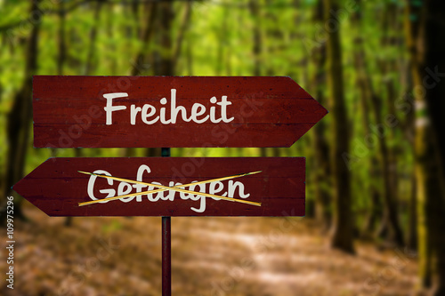 Fotografia Schild 104 - Freiheit