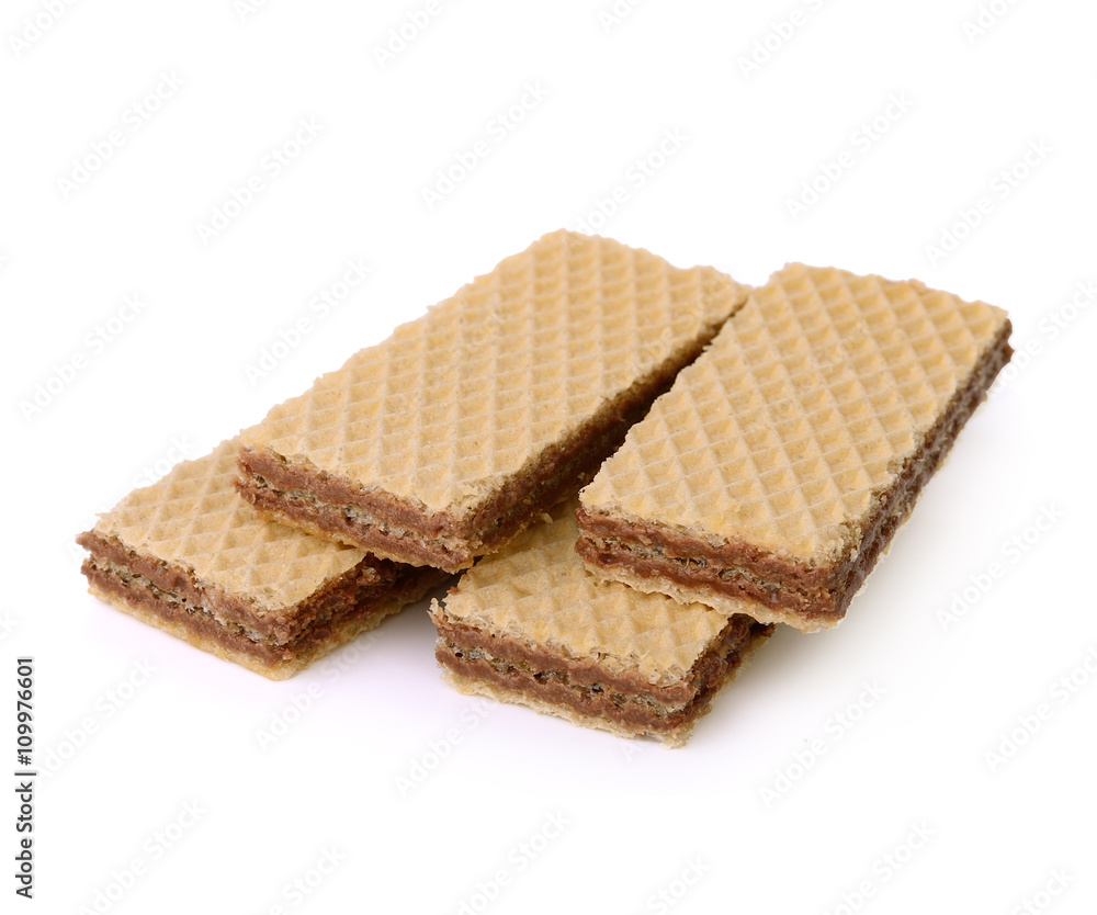 Wafers isolated on a white background Wafers isolated on a white background