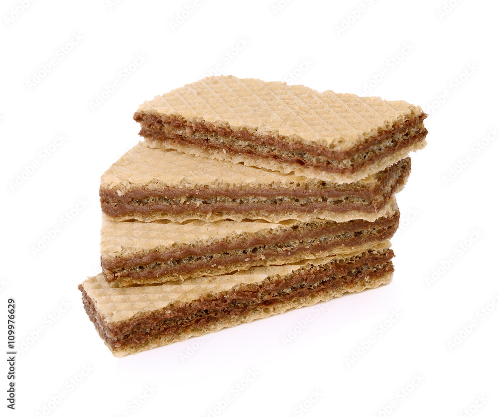 Wafers isolated on a white background Wafers isolated on a white background