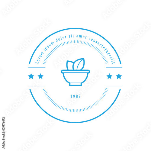 cup of herbal Label blue