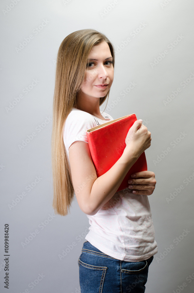Portrait of a woman with a book Portrait of a woman with a book