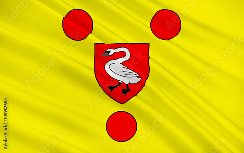 Flag of Boulogne-sur-Mer, France photo