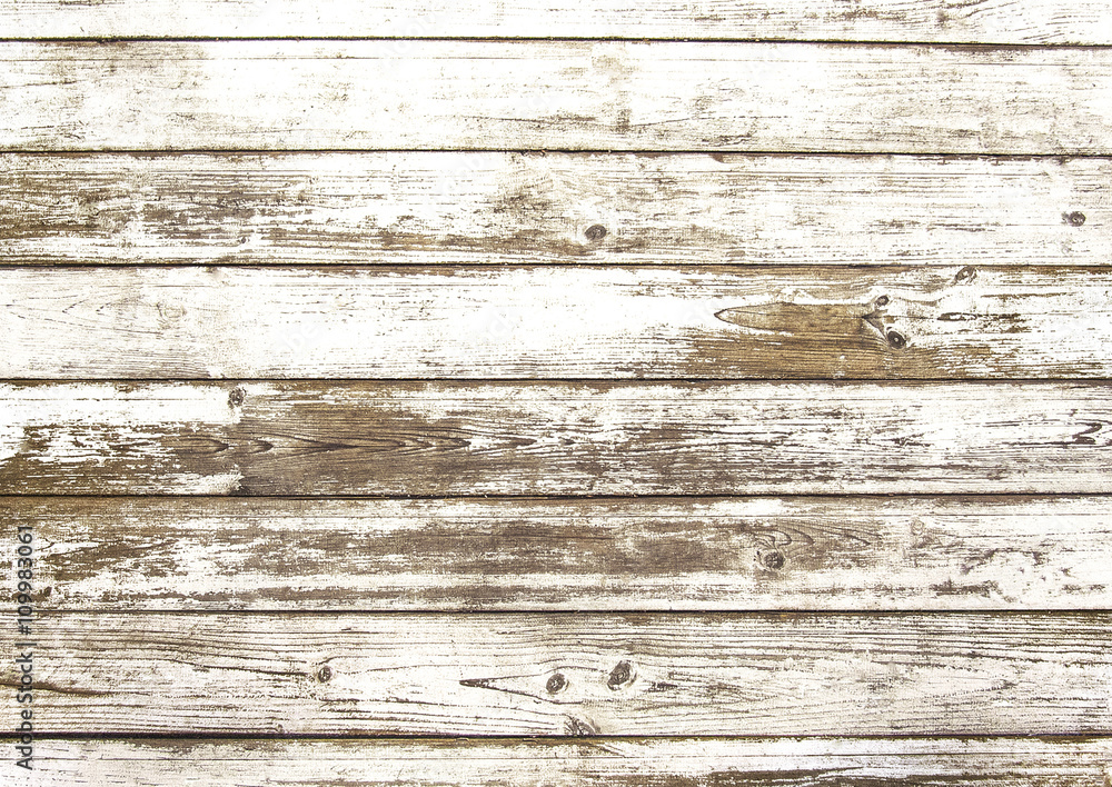 Naklejka premium Old scratched white wooden texture
