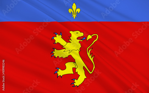 Flag of Charolles, France photo