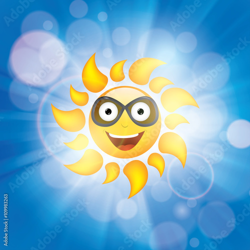 Abstract sun ray background