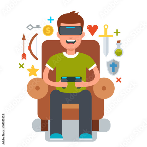 Virtual reality glasses