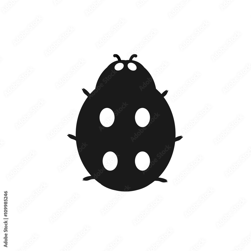Insect Ladybird Isolated on White Background Insect Ladybird Isolated on White Background