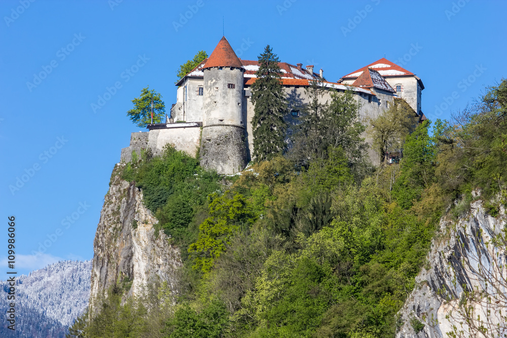 Bled, Slovenia - fortress on the hill Bled, Slovenia - fortress on the hill