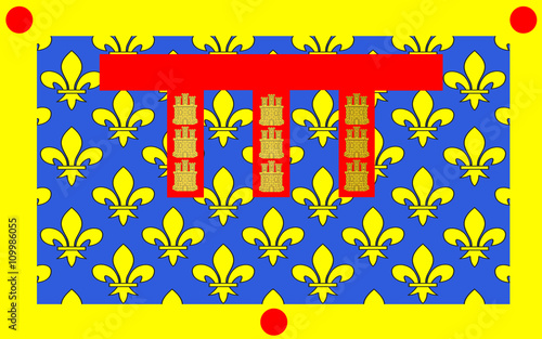 Flag of Pas-de-Calais, France photo