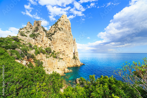 A view of a rocks in Cala Luna near Arbatax, Sardinia