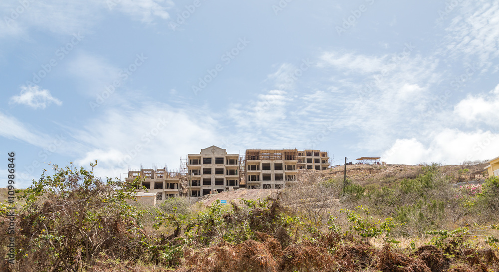 Hotel Construction on St Kitts Hill Hotel Construction on St Kitts Hill