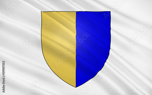Flag of Thonon-les-Bains, France photo