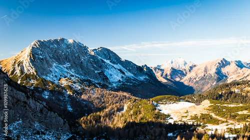 winter day in the italian alps