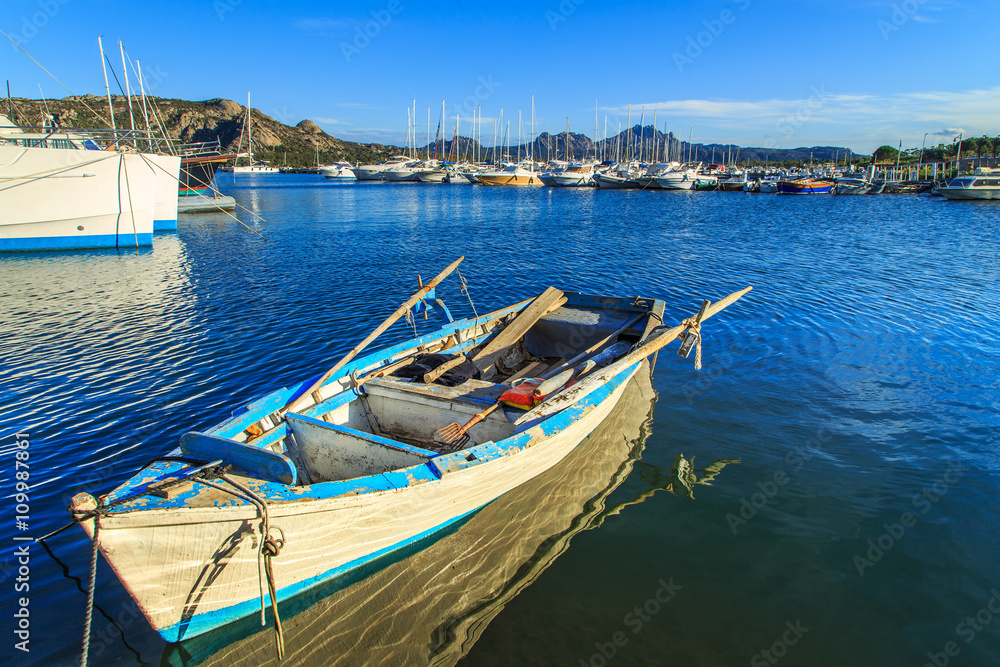 View of a port in Porto Cervo, Sardinia