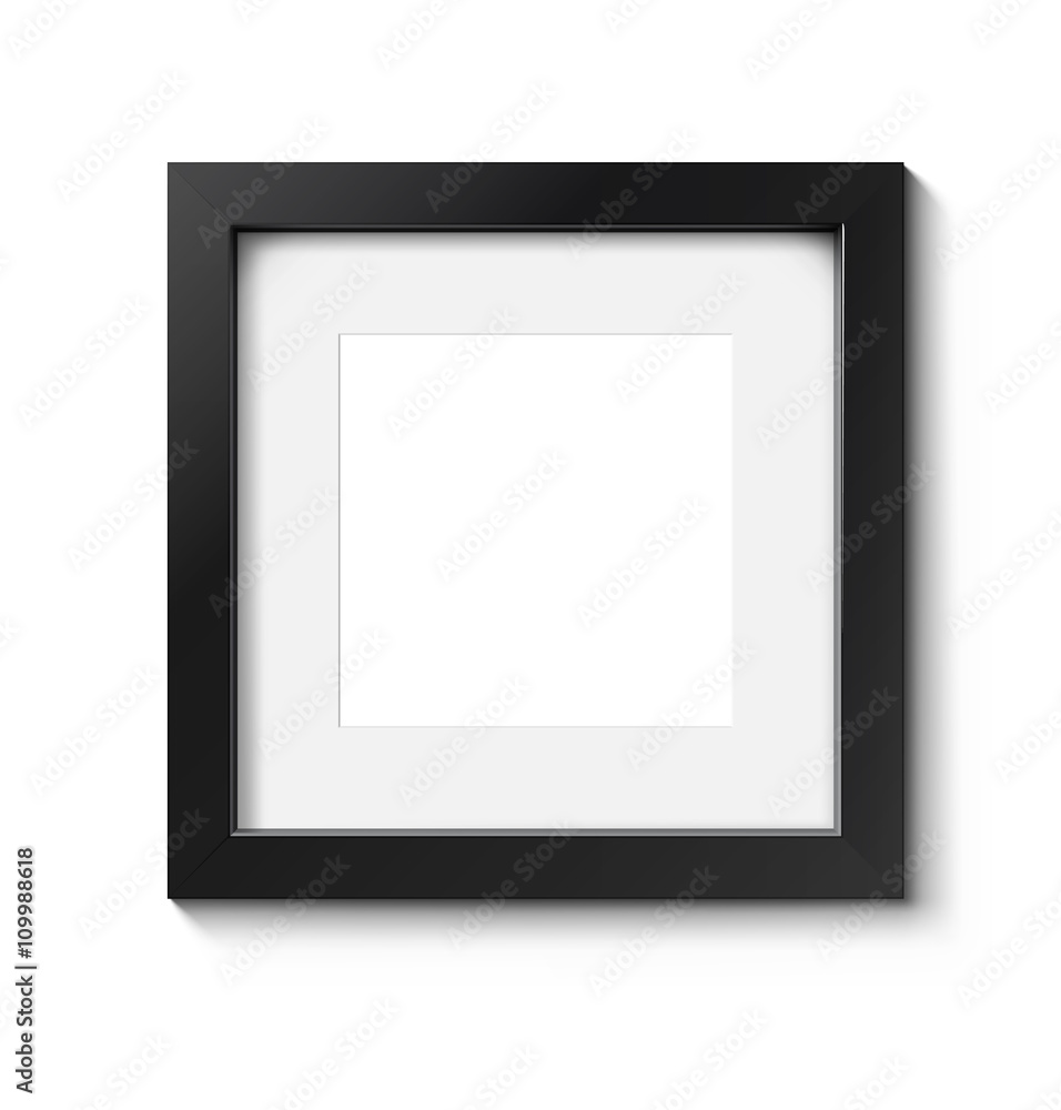 Realistic dark picture frame isolated on a white background. Vector illustration ready for your design. Can be use for your portfolio, promo, adv. Realistic dark picture frame isolated on a white background. Vector illustration ready for your design. Can be use for your portfolio, promo, adv.