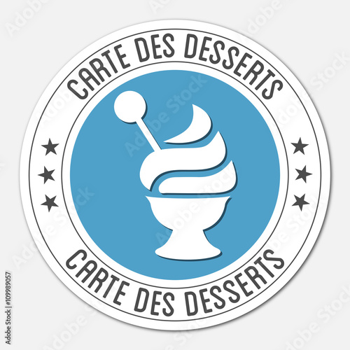 Logo carte des desserts.