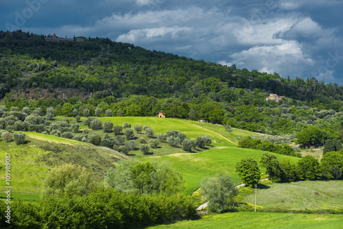 Tuscan spring magical landscape.