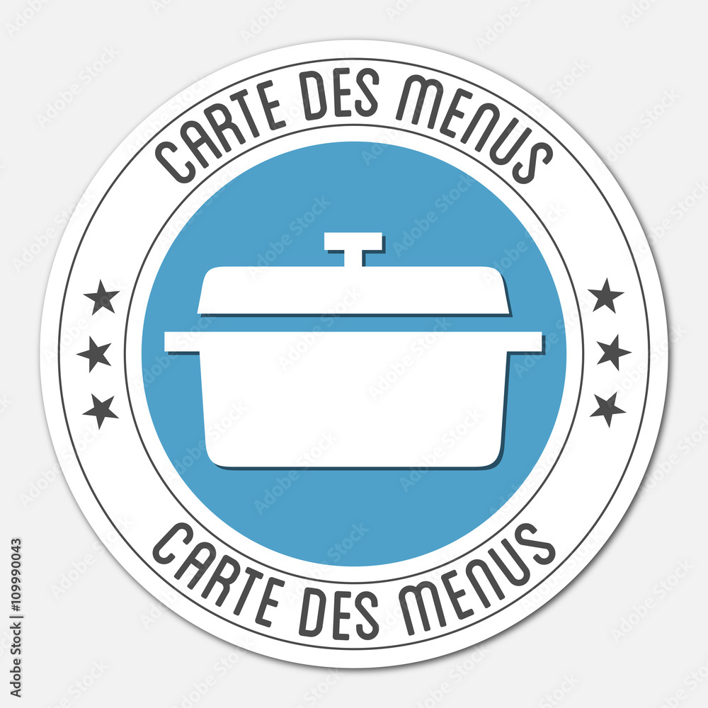 Logo carte des menus. Logo carte des menus.