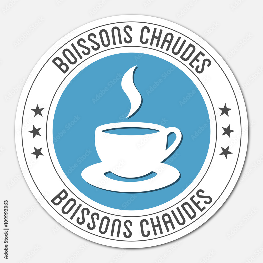 Obraz premium Logo boissons chaudes.