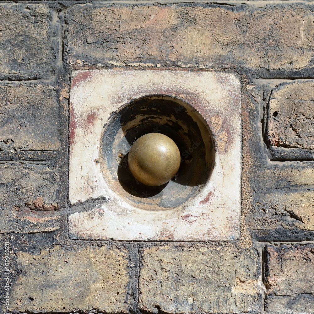 Brass doorbell