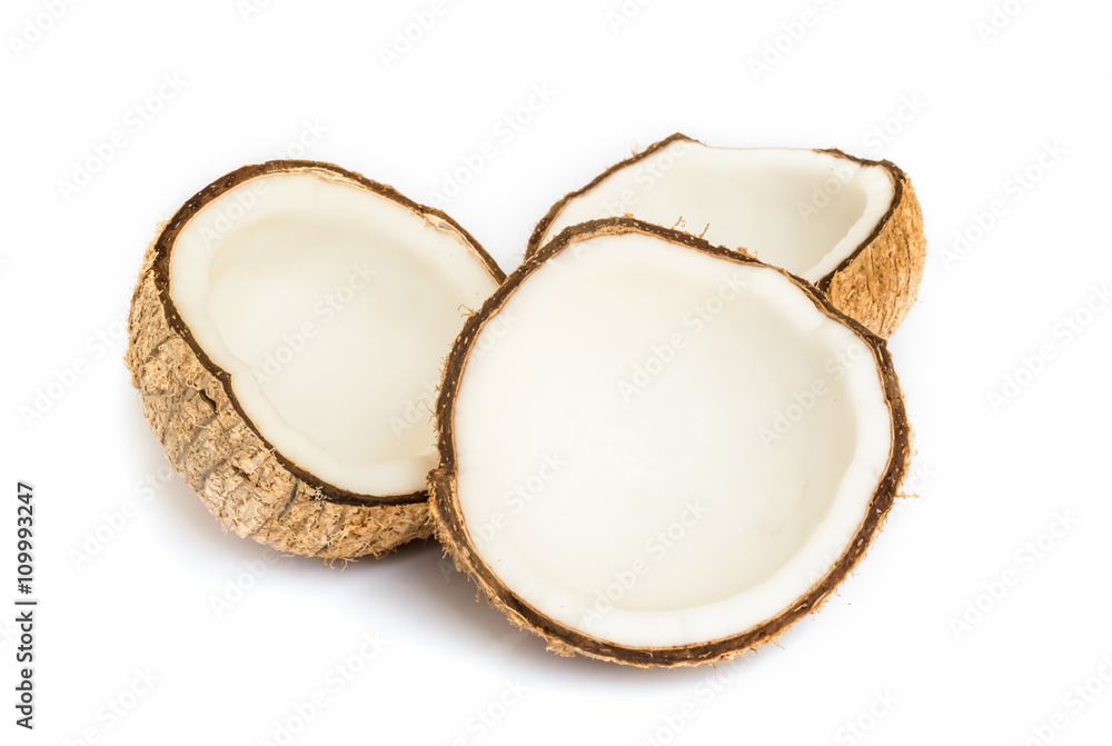 Half of coconut. Half of coconut.