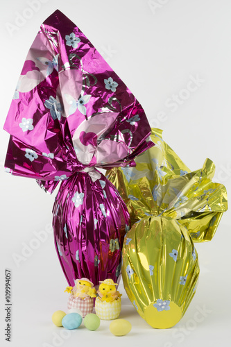 wrapped easter eggs