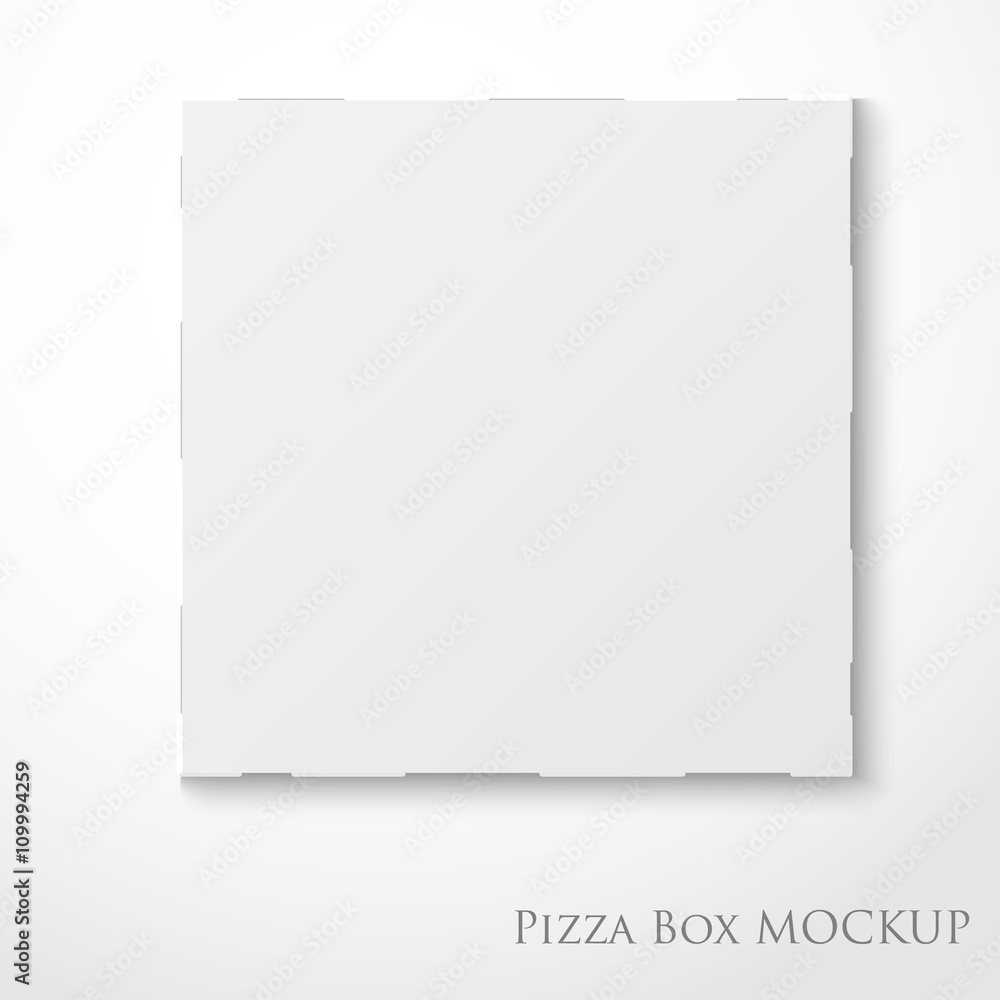 Cardboard empty pizza box mock up package Cardboard empty pizza box mock up package