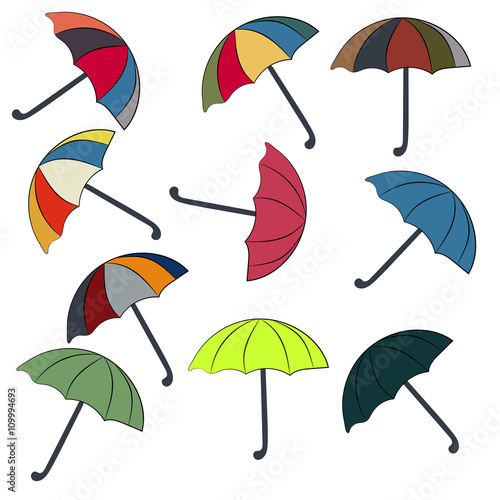 Colorful umbrellas
