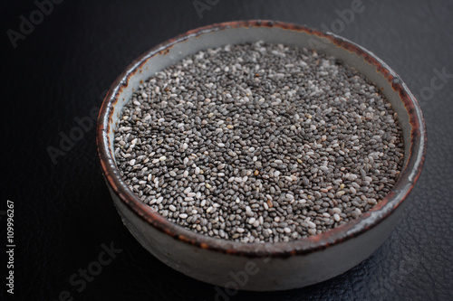 Chia seeds isolated