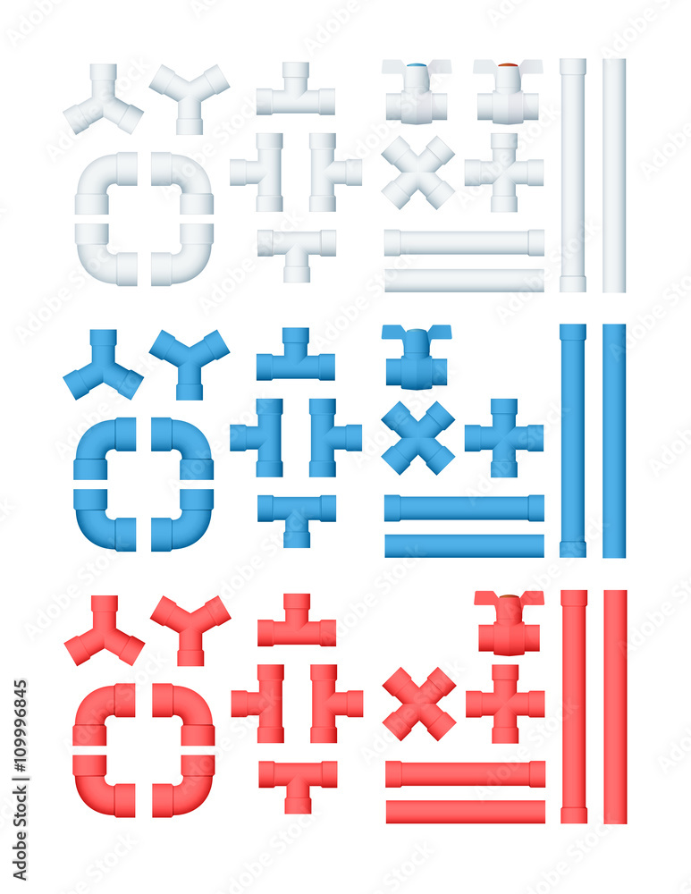 Obraz premium Vector Plumbing Set