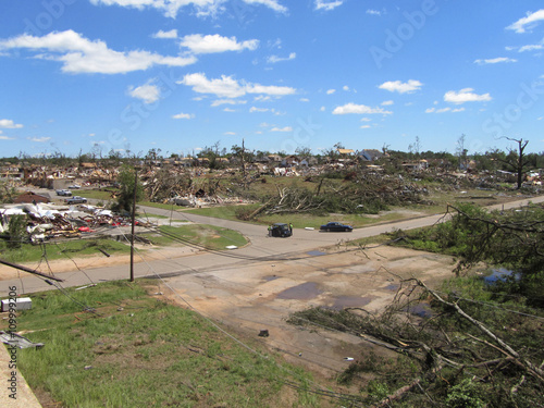 Damage of the devastating Tornado, Tuscaloosa on April 27.