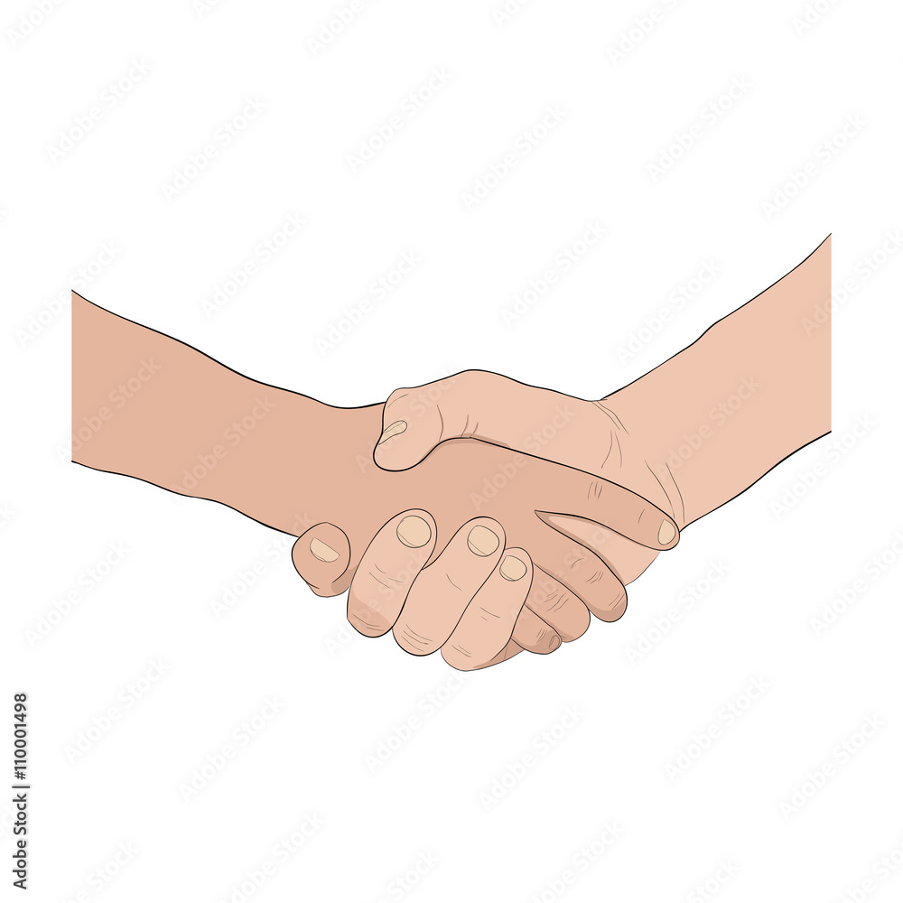 Hand-sign language. Handshake icon. Hand-sign language. Handshake icon.