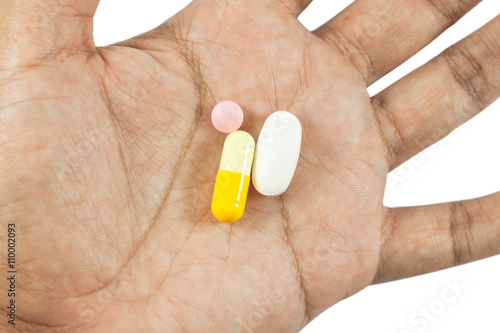 Close-up Drugs in hand