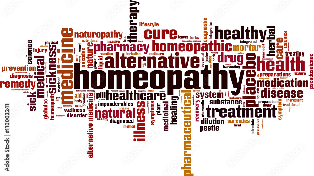 Fototapeta Homeopathy word cloud concept. Vector illustration
