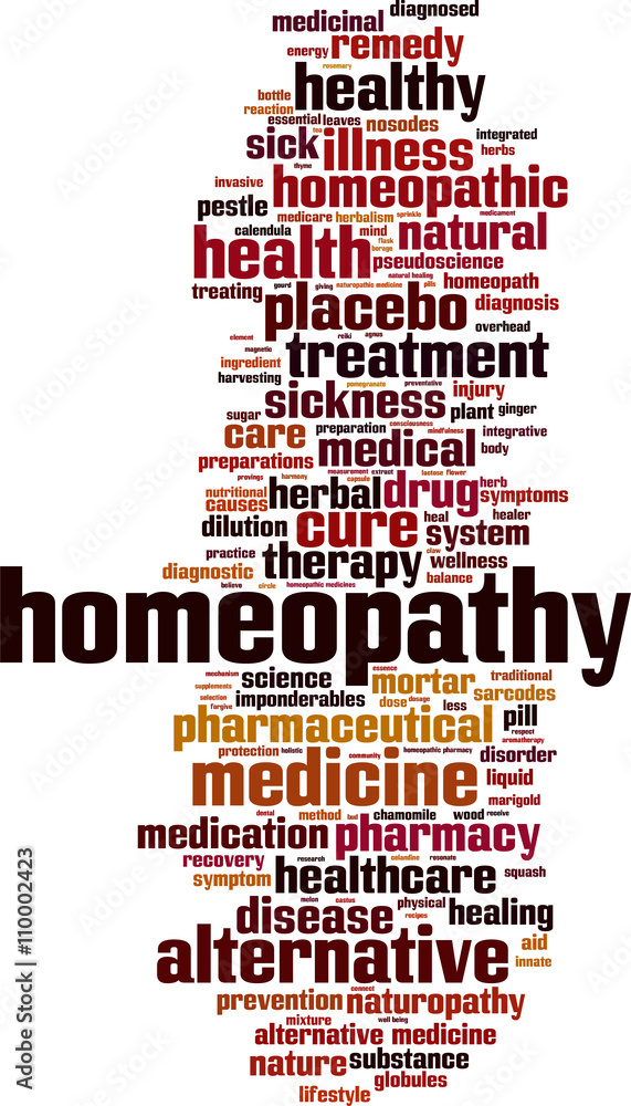 Obraz premium Homeopathy word cloud concept. Vector illustration