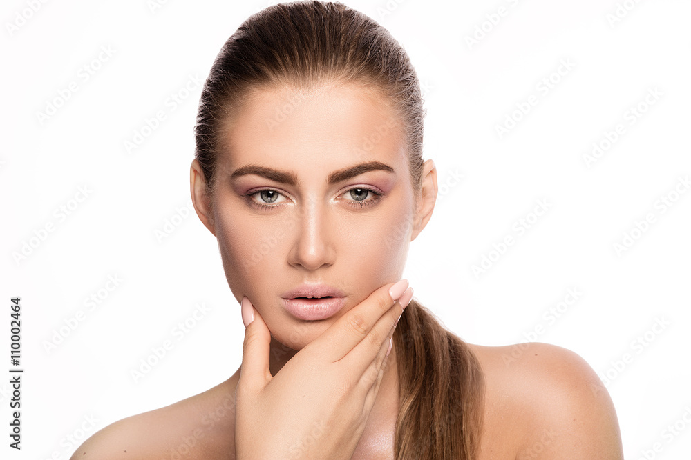 Beauty portrait of young woman. Beauty portrait of young woman.