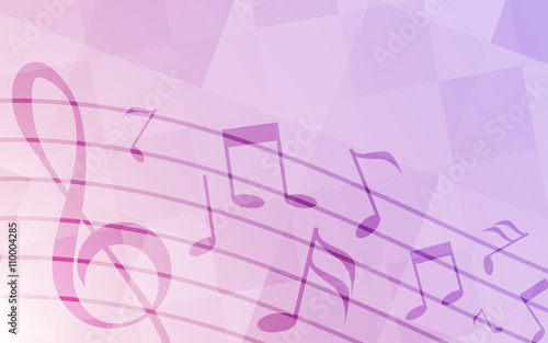 Purple note song background abstract art vector pan tone