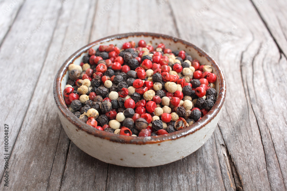 Spice of colored peppers ball