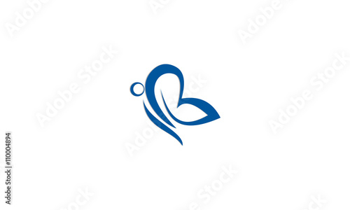 butterfly,b, logo, letter, alphabet, vector, design © alexartdesign