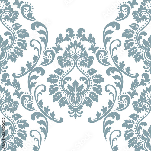 Vector damask pattern ornament. Elegant luxury texture for textile, fabrics or wallpapers backgrounds